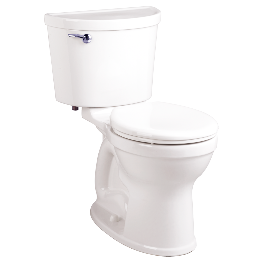 Champion Pro Two-Piece 1.28 gpf/4.8 Lpf Chair Height Round Front Toilet Less Seat with Lined Tank